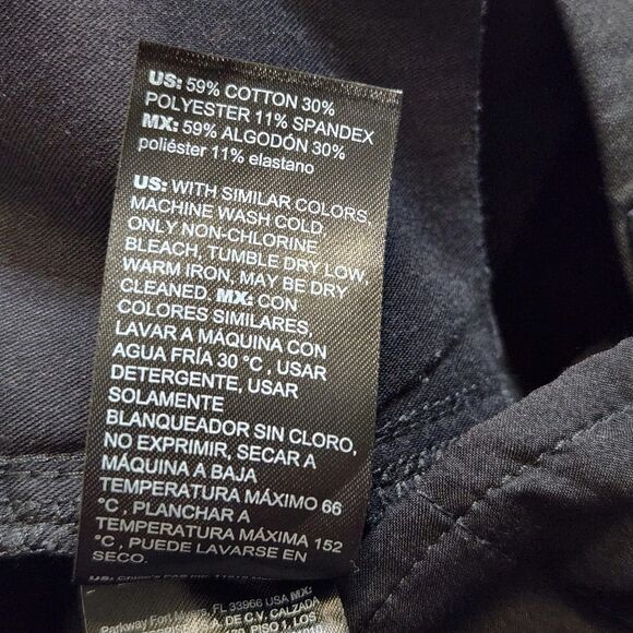 White House Black Market Ines Slim Boot Black Dress Pants Stretch Women's 12S - Picture 10 of 14